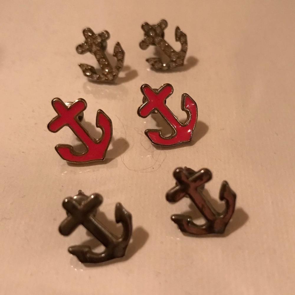 SOLD 📦 Set of Anchor Earrings